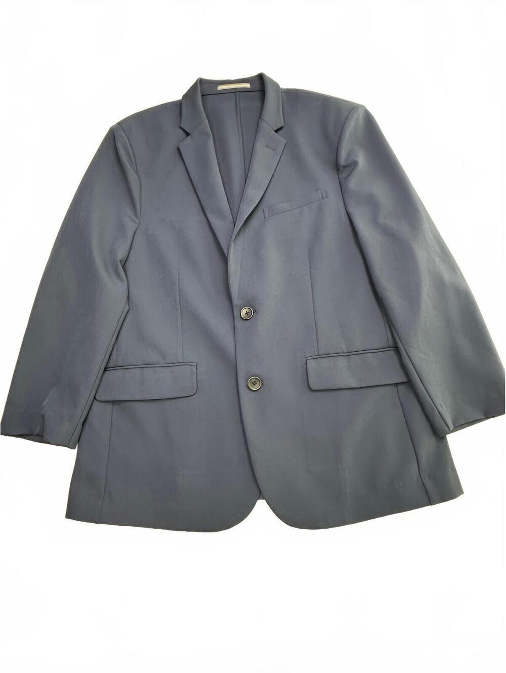 &Collar Athletic Men’s Blazer Navy Blue 46/XXL Stretch Performance Sport Coat